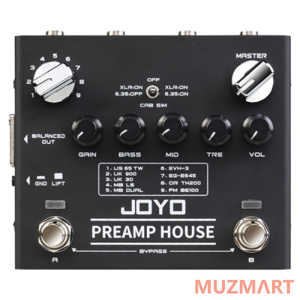 Joyo R-15-PREAMP-HOUSE-SIM Педаль эффектов