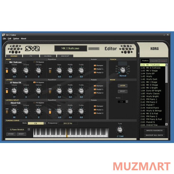 Korg SV2-88 сценическое цифровое пианино