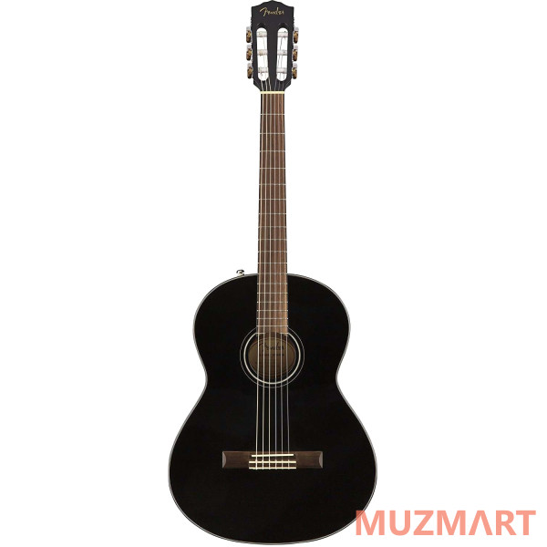 Fender CN-60S Nylon, Black WN Классическая гитара