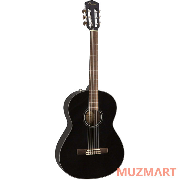 Fender CN-60S Nylon, Black WN Классическая гитара