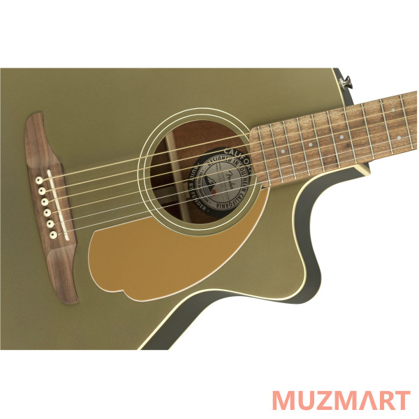 Fender Newporter Player Olive Satin Электроакустическая гитара