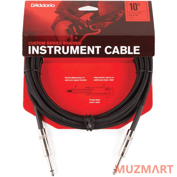 Planet Waves PW-BG-10BK кабель инструментальный