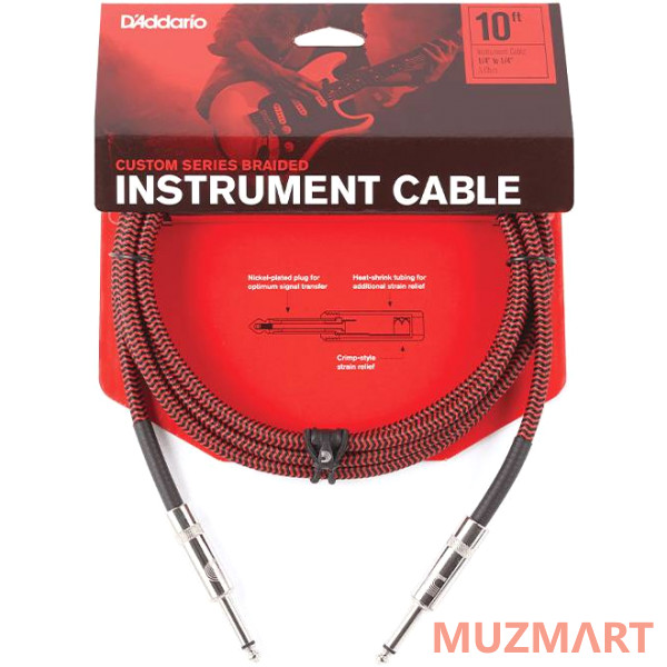 Planet Waves PW-BG-10RD кабель инструментальный