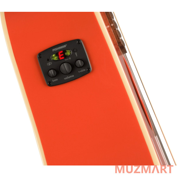 Fender LTD ED Redondo Player Fiesta Red, Gold Hardware Электроакустическая гитара