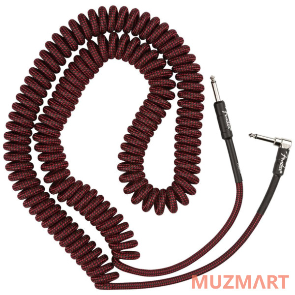Fender Professional Coil Cable 30' Red Tweed инструментальный кабель