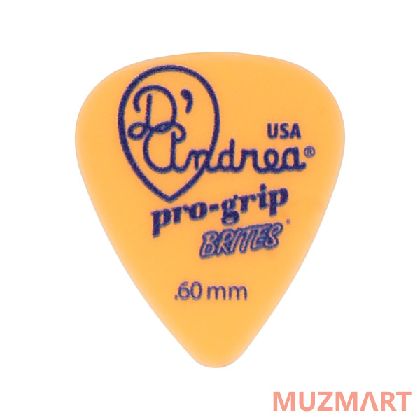 D'Andrea TPGB351-060TM Pro-Grip Brites Медиаторы, толщина 0.60мм, 12шт