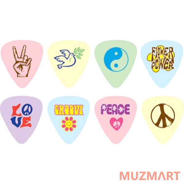 D'Andrea RPPLM PEACE&LOVE Медиаторы, средние, 12шт