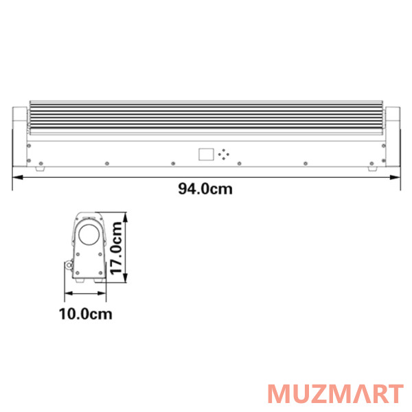Stage4 SUNLASER SWORD 500R/8x3A Линейный LED светильник