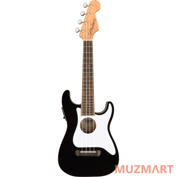 Fender Fullerton Strat Uke Black Укулеле со звукоснимателем