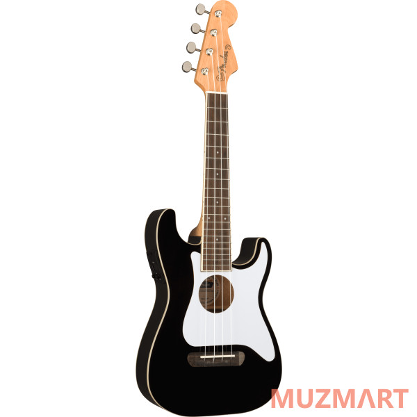 Fender Fullerton Strat Uke Black Укулеле со звукоснимателем
