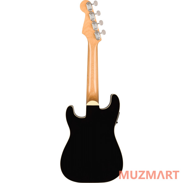 Fender Fullerton Strat Uke Black Укулеле со звукоснимателем
