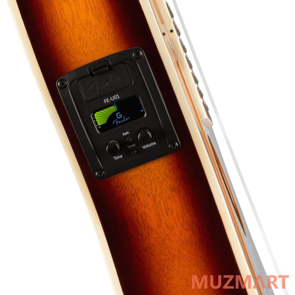 Fender Fullerton Strat Uke Sunburst Укулеле со звукоснимателем