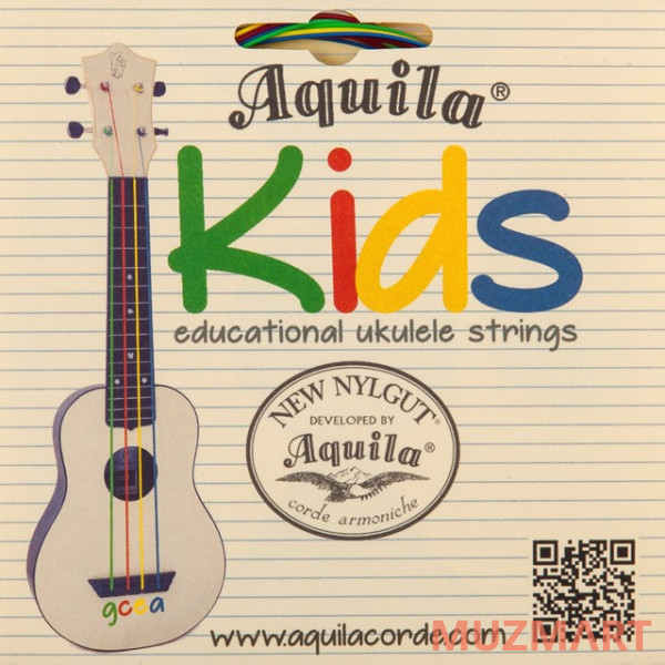 Aquila KIDS 160U Разноцветные струны для укулеле сопрано, концерт