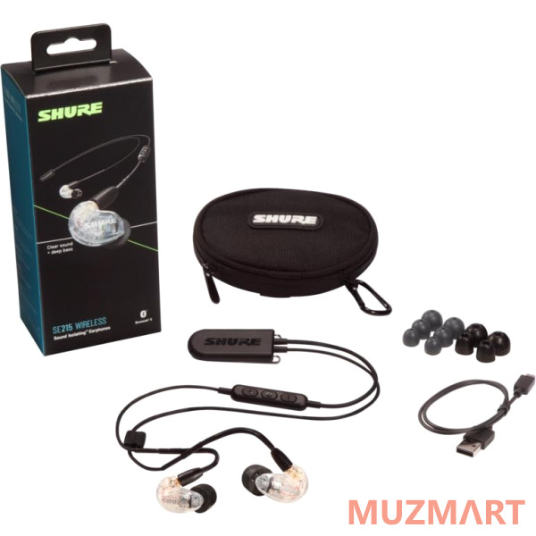 Shure SE215-CL+BT2-EFS Беспроводные внутриканальные Bluetooth наушники