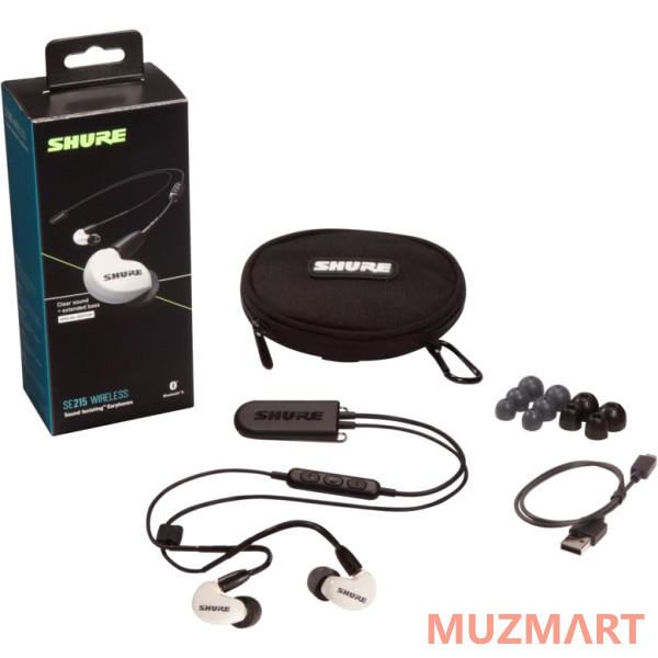Shure SE215SPE-W+BT2-EFS Беспроводные внутриканальные Bluetooth наушники