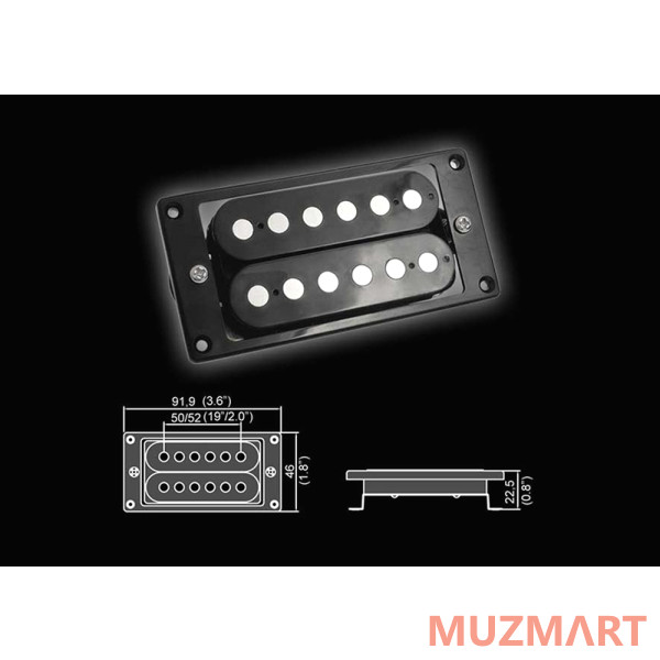 Belcat BH-24Bridge-BK Звукосниматель магнитный