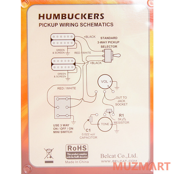 Belcat BH-23ABridge-WH Звукосниматель магнитный
