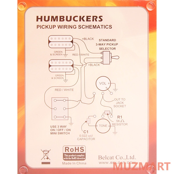 Belcat BH-33Neck-WH Звукосниматель магнитный