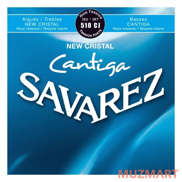 Savarez 510CJ New Cristal Cantiga Blue high tension Струны для классической гитары