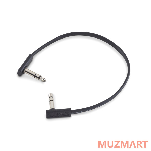 Rockboard RBO CAB F TRS 15 BK Кабель стерео джек угловой, 15 см