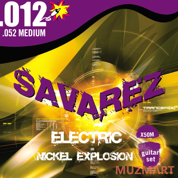 Savarez X50M Explosion Комплект струн для электрогитары, никелированные