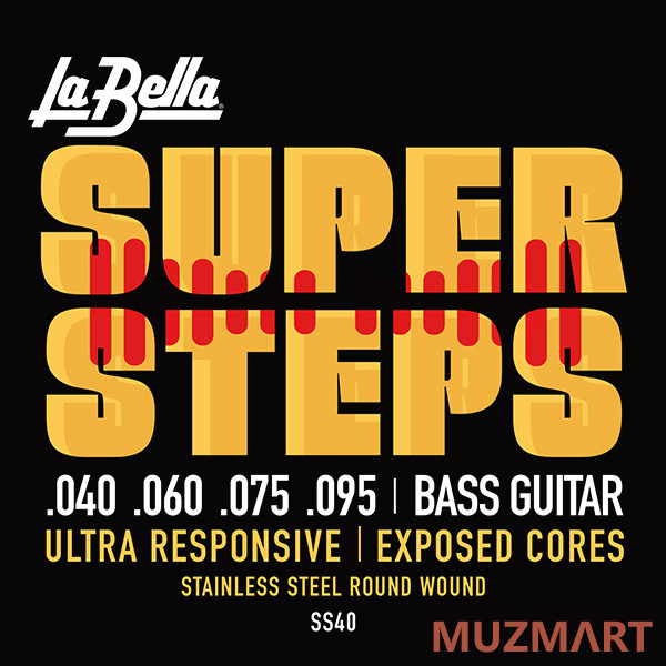 La Bella SS40 Super Steps Комплект струн для бас-гитары