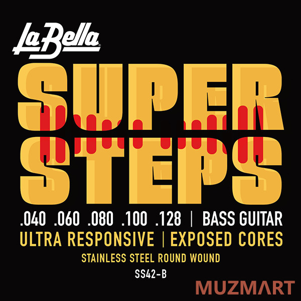 La Bella SS42-B Super Steps Комплект струн для 5-струнной бас-гитары