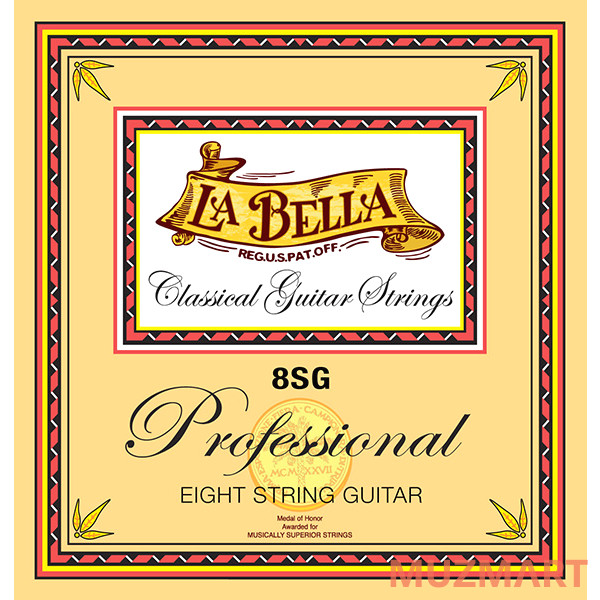 La Bella 8SG Комплект струн для 8-струнной классической гитары