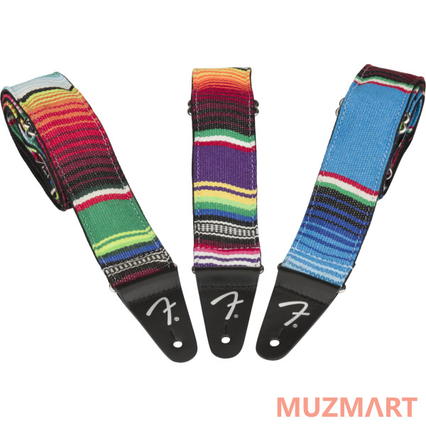 Fender 2 Serape Strap Blue Multi Гитарный ремень
