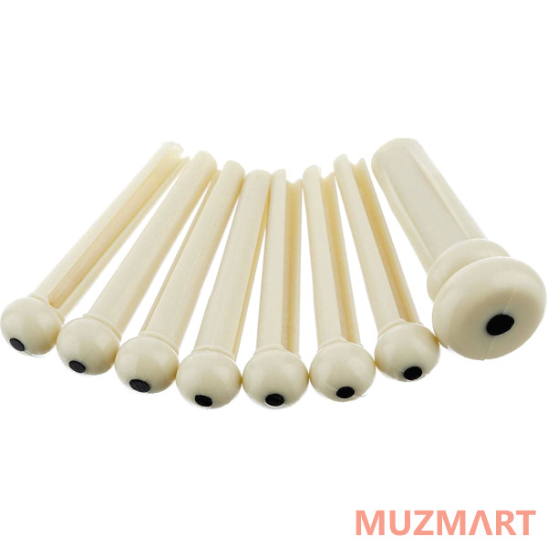 Fender BRIDGE PIN SET, IVORY with BLACK DOT Фиксаторы струн акустической гитары
