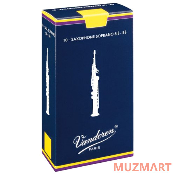 Vandoren Traditional 2.5 (SR2025) Трость для сопрано-саксофона