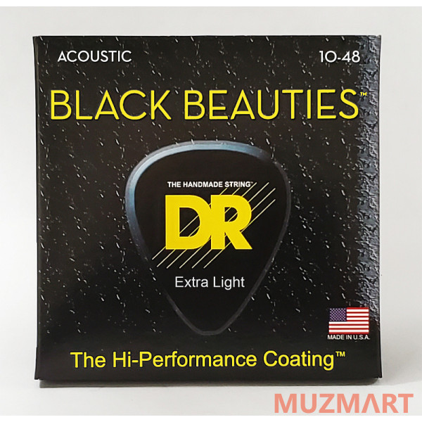 DR BKA-10 BLACK BEAUTIES Струны для акустической гитары