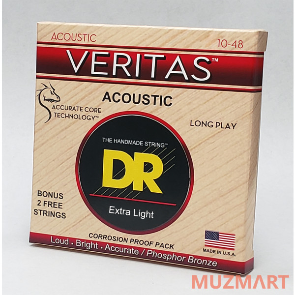 DR VTA-10 VERITAS Струны для акустической гитары