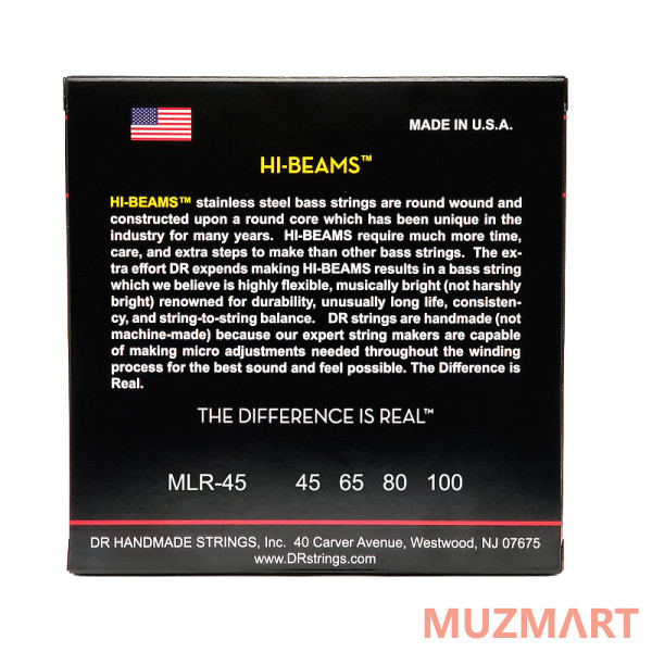 DR MLR-45 Струны для бас-гитары