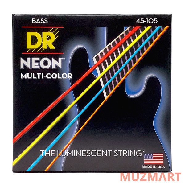 DR NMCB-45 HI-DEF NEON Струны для бас-гитары
