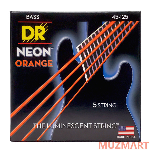 DR NOB5-45 HI-DEF NEON Струны для 5-струнной бас-гитары