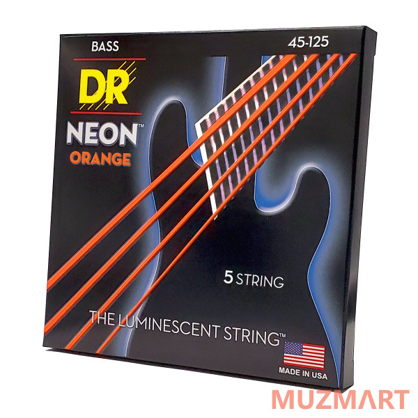 DR NOB5-45 HI-DEF NEON Струны для 5-струнной бас-гитары