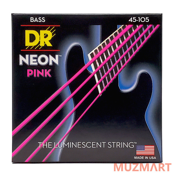 DR NPB-45 HI-DEF NEON Струны для бас-гитары