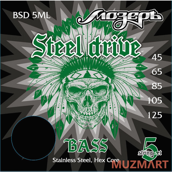 Мозеръ BSD 5ML - Medium-Light Струны для 5-струнной бас-гитары