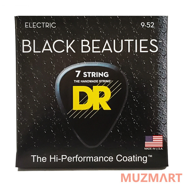 DR BKE7-9 BLACK BEAUTIES Струны для 7-струнной электрогитары