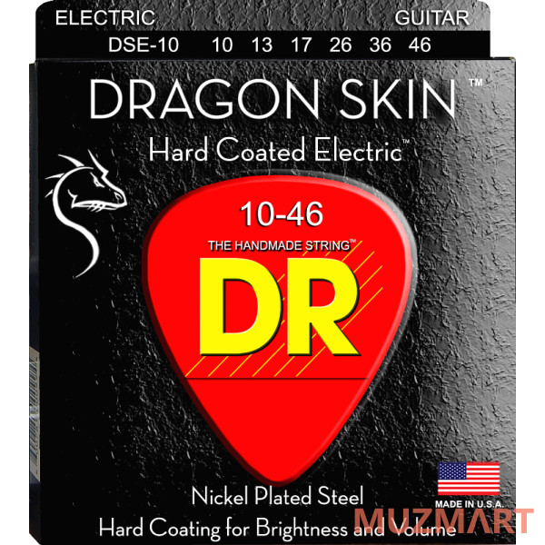 DR DSE-10 DRAGON SKIN Струны для электрогитары