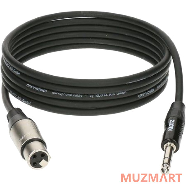 Klotz GRG1FP01.5 GREYHOUND Микрофонный кабель XLR / Jack, 1,5 м