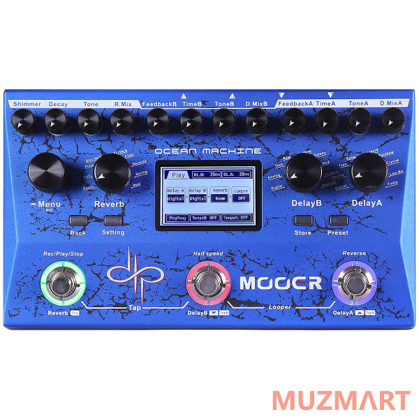Mooer Ocean Machine Профессиональная станция Delay/Reverb/Looper