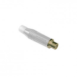 Amphenol ACJR-WHT Разъем RCA кабельный мама (белый)