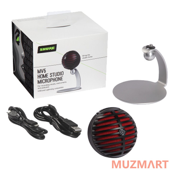 Shure MOTIV MV5-B-DIG Настольный цифровой конденсаторный микрофон