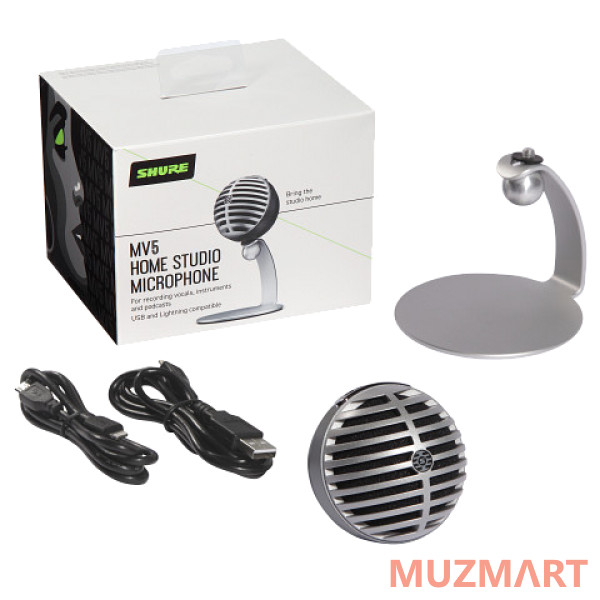 Shure MOTIV MV5-DIG Настольный цифровой конденсаторный микрофон