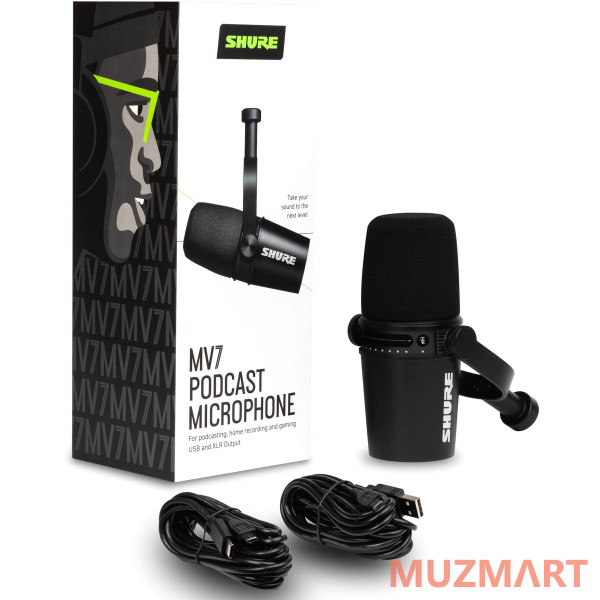 Shure MOTIV MV7-K Гибридный широкомембранный USB/XLR микрофон