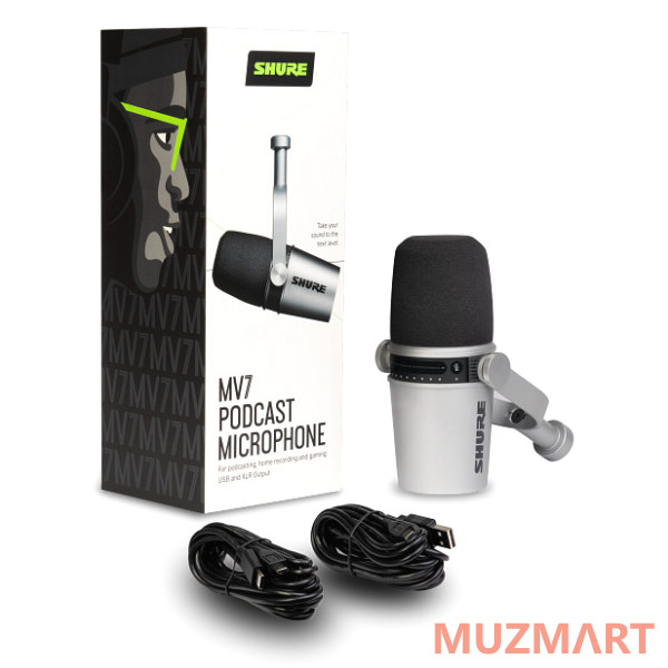Shure MOTIV MV7-S Гибридный широкомембранный USB/XLR микрофон