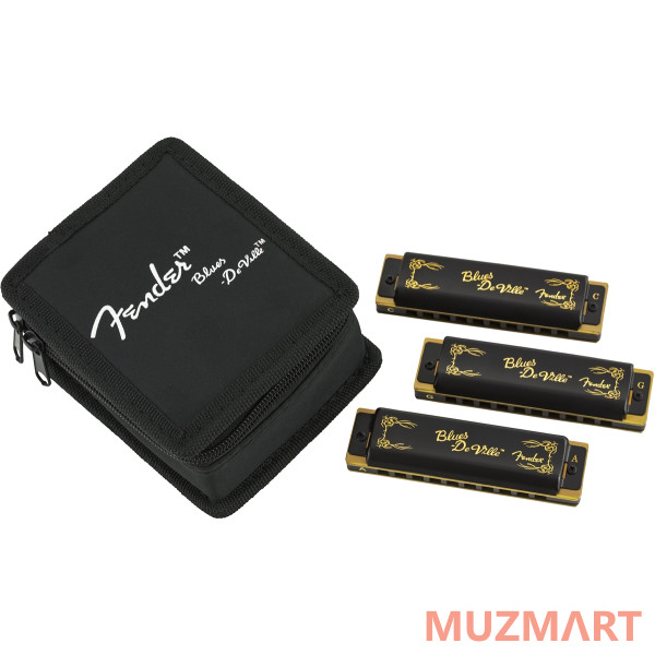 Fender Blues DeVille Harmonica Pack of 3 with Case Губная гармоника