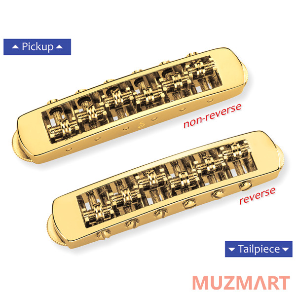 Schaller 12080500 STM Бридж Tune-O-Matic, золото